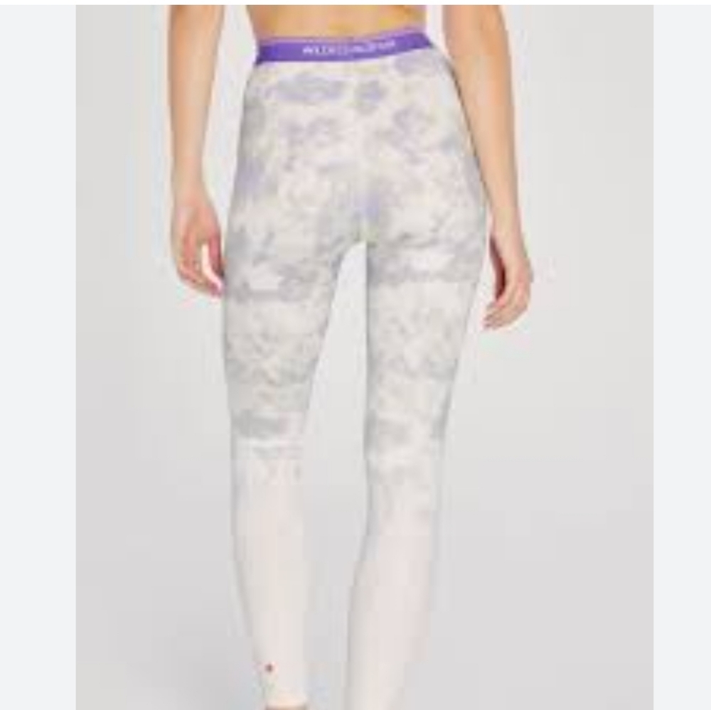 Wild Fox Ombre Tie Dye High Waist Athletic Athleisure Legging Pants NWT - Picture 4 of 15